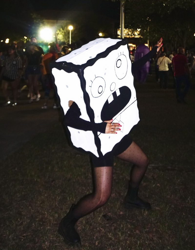 Spongebob Squarepants Halloween costume.