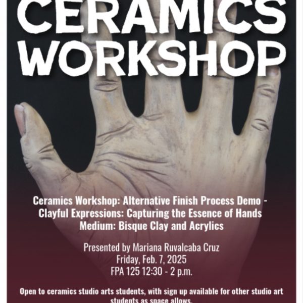 NEWS BRIEF: Ceramics Workshop slated for Friday